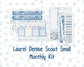 Kit 0249 - Laurel Denise The Scout Planner Small - Monthly Kit - January - Icy Lace