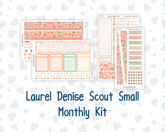 Kit 0278 - Laurel Denise The Scout Planner Small - Monthly Kit - August - Oops, All Peaches