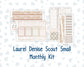 Kit 0301 - Laurel Denise The Scout Planner Small - Monthly Kit - November - Sunday Comfort
