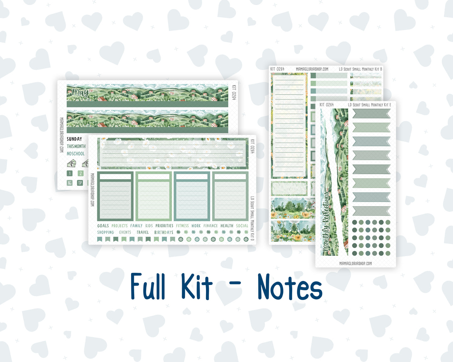 Kit 0264 - Laurel Denise The Scout Planner Small - Monthly Kit - May - Spring Walk