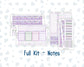 Kit 0263 - Laurel Denise The Scout Planner Small - Monthly Kit - April - Lavender Drift
