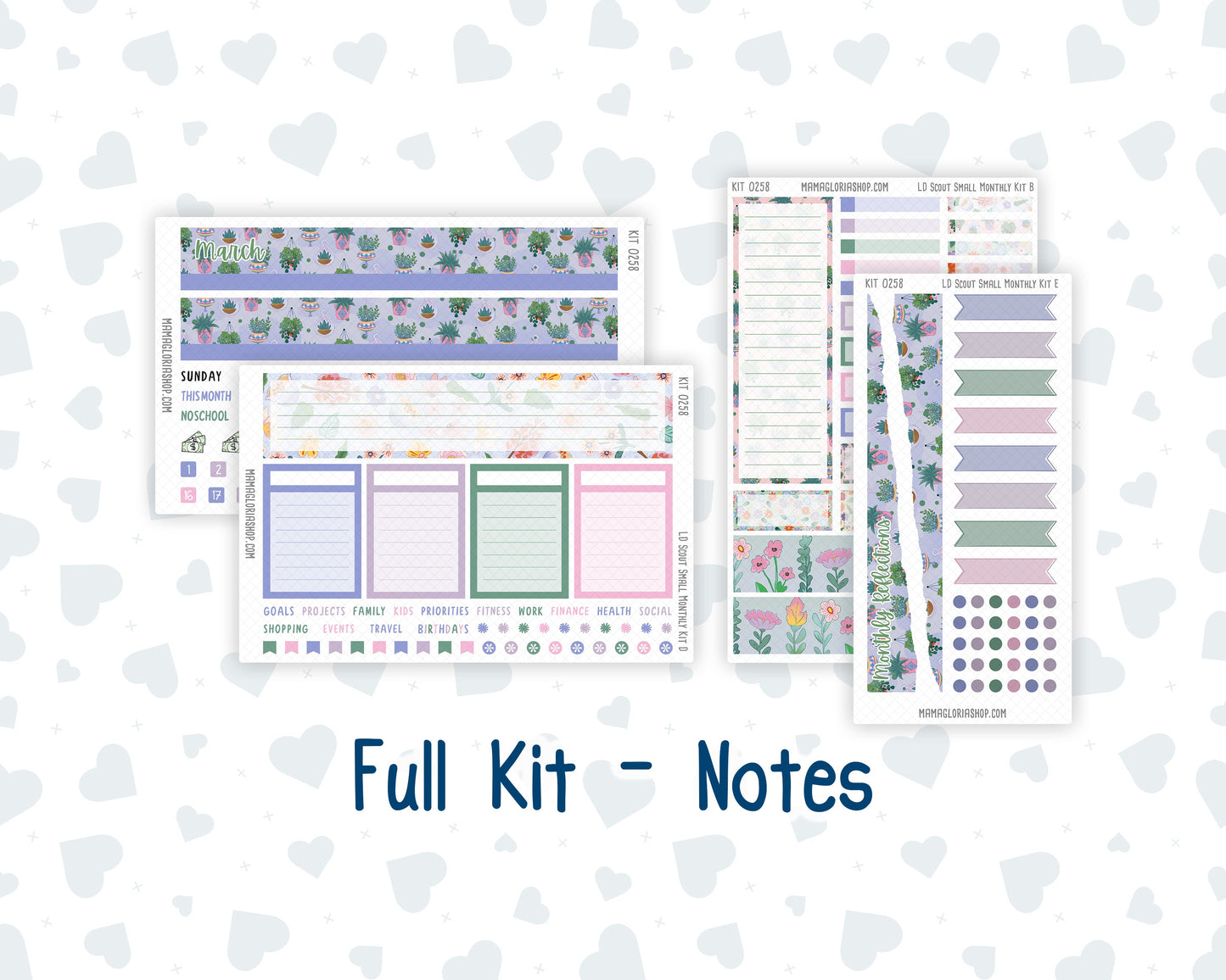 Kit 0258 - Laurel Denise The Scout Planner Small - Monthly Kit - March - Plant Therapy
