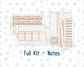 Kit 0301 - Laurel Denise The Scout Planner Small - Monthly Kit - November - Sunday Comfort