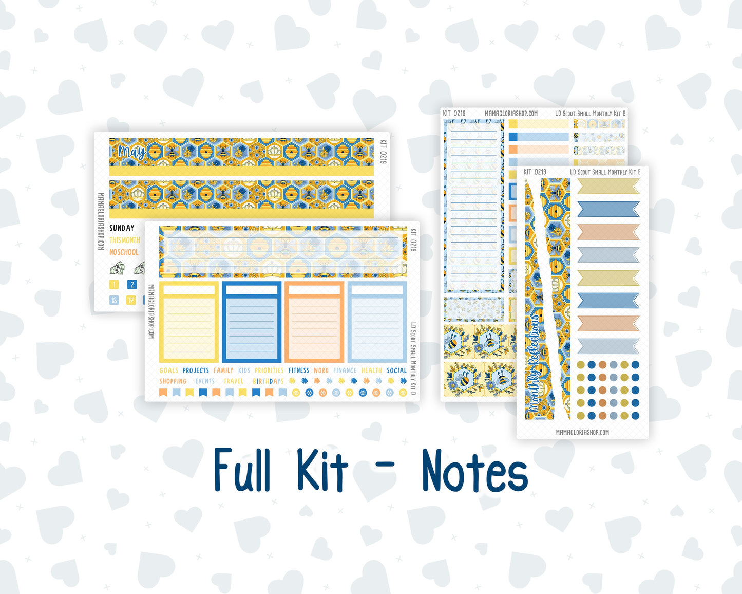 Kit 0219 - Laurel Denise The Scout Planner Small - Monthly Kit - May - Bee's Business