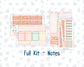 Kit 0278 - Laurel Denise The Scout Planner Small - Monthly Kit - August - Oops, All Peaches