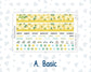 Kit 0227 - Laurel Denise The Scout Planner Small - Monthly Kit - July - Lemon Grove