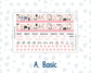 Kit 0297 - Laurel Denise The Scout Planner Small - Monthly Kit - October - Pink Spell