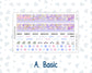 Kit 0252 - Laurel Denise The Scout Planner Small - Monthly Kit - February - Tokyo Candy Cloud