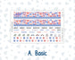 Kit 0273 - Laurel Denise The Scout Planner Small - Monthly Kit - July - Americana In Bloom