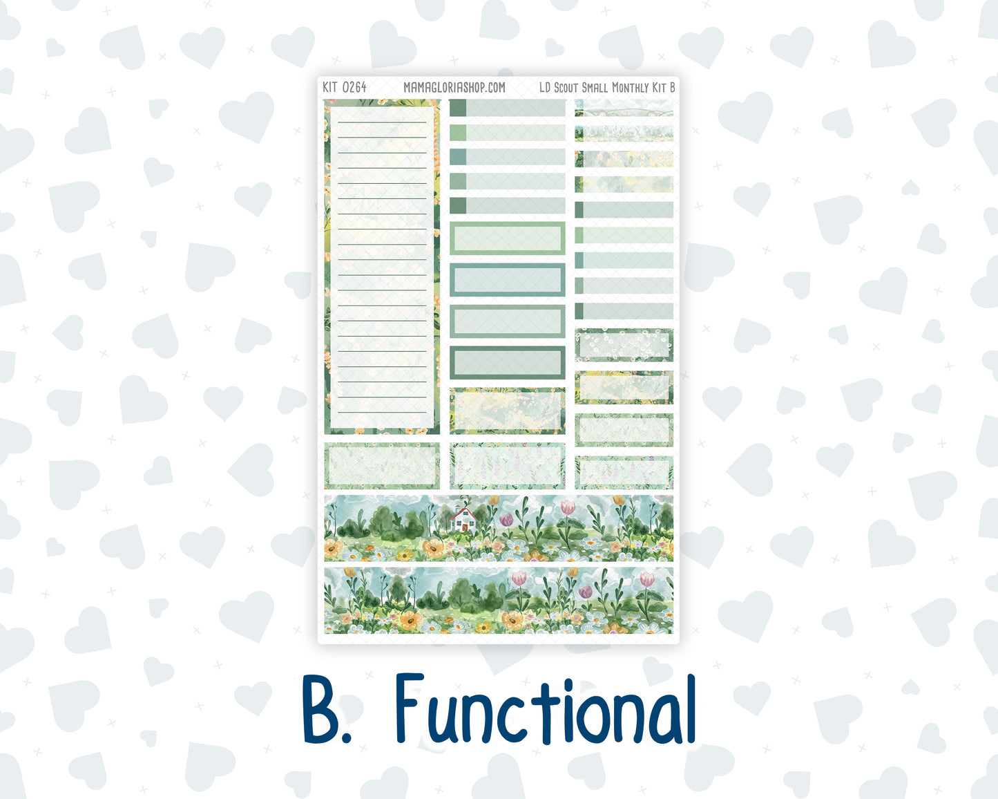 Kit 0264 - Laurel Denise The Scout Planner Small - Monthly Kit - May - Spring Walk