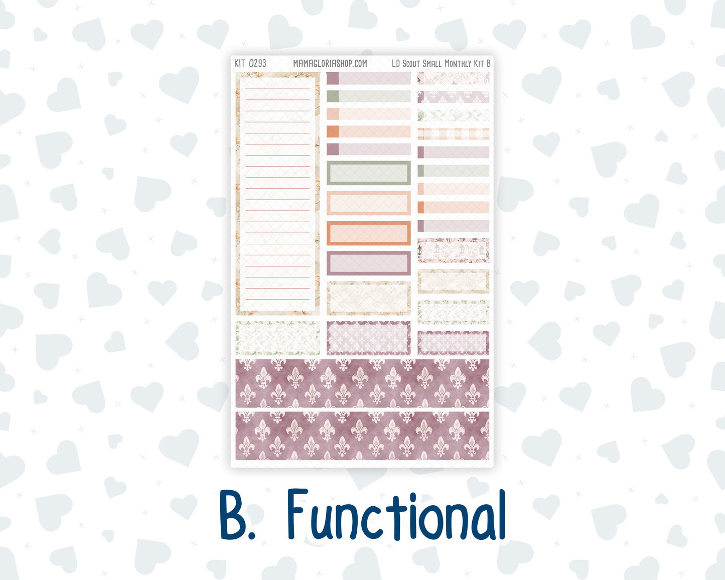 Kit 0293 - Laurel Denise The Scout Planner Small - Monthly Kit - September - Fleur de Provence
