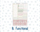 Kit 0257 - Laurel Denise The Scout Planner Small - Monthly Kit - March - Blush Garden