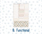 Kit 0301 - Laurel Denise The Scout Planner Small - Monthly Kit - November - Sunday Comfort