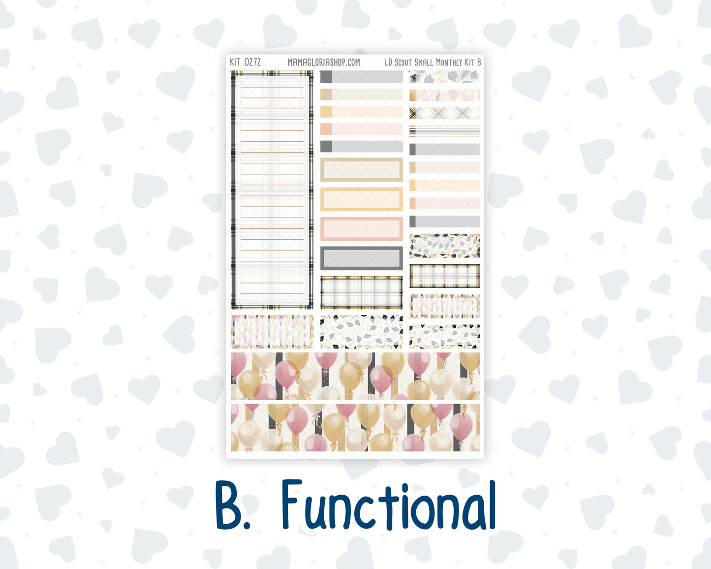 Kit 0272 - Laurel Denise The Scout Planner Small - Monthly Kit - May - Graduation
