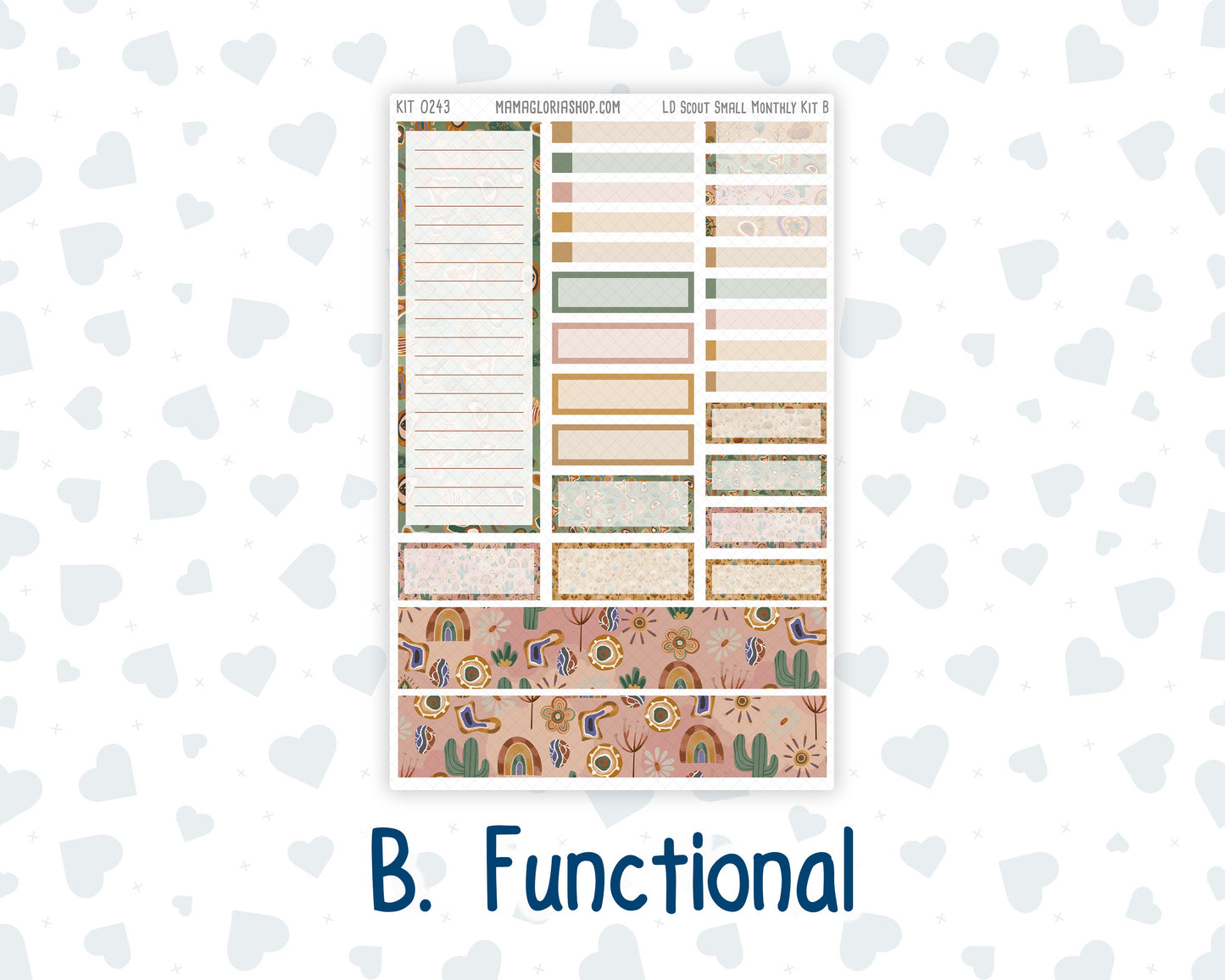 Kit 0243 - Laurel Denise The Scout Planner Small - Monthly Kit - November - Boho Autumn