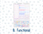 Kit 0252 - Laurel Denise The Scout Planner Small - Monthly Kit - February - Tokyo Candy Cloud