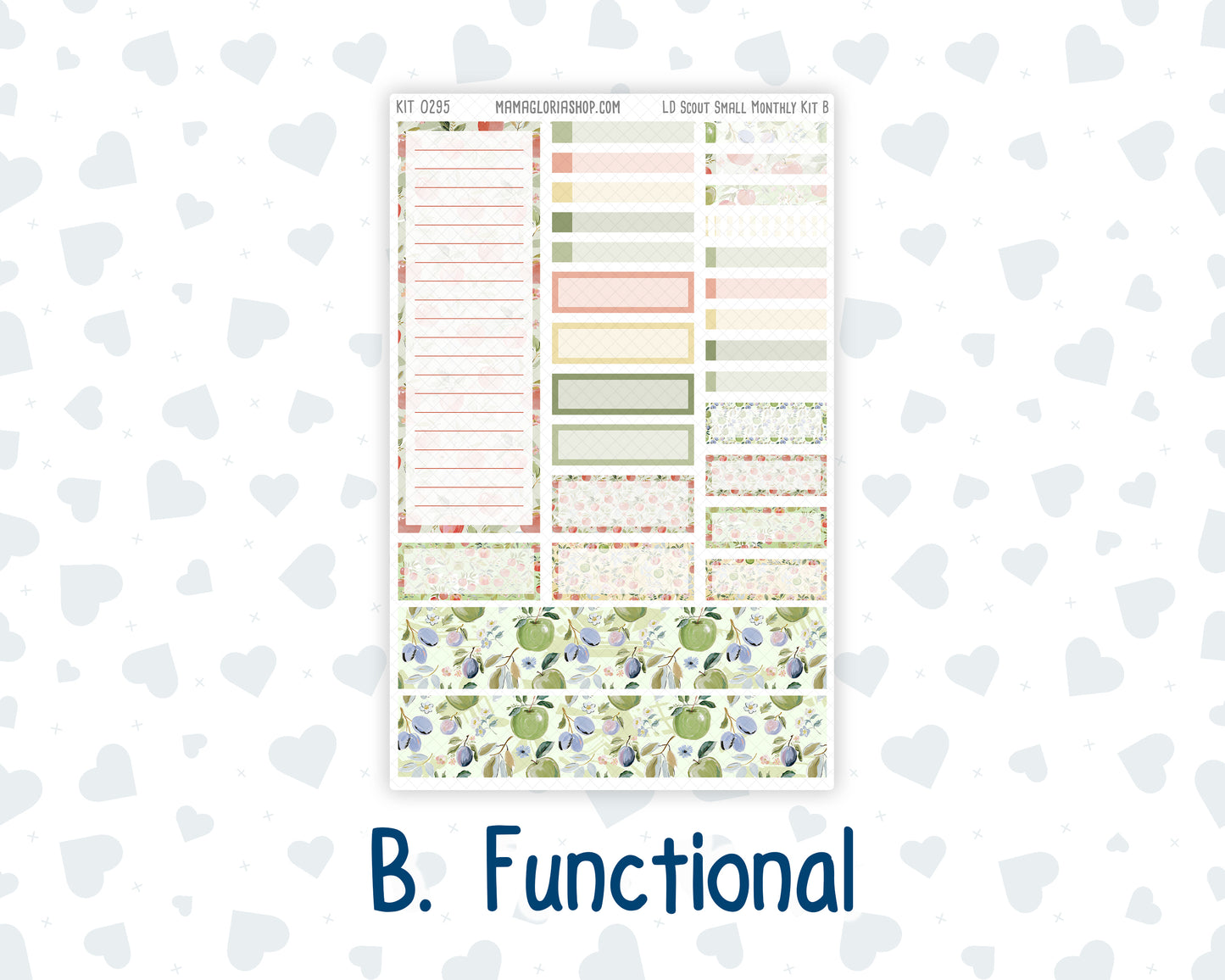 Kit 0295 - Laurel Denise The Scout Planner Small - Monthly Kit - September - Apple Harvest