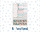 Kit 0275 - Laurel Denise The Scout Planner Small - Monthly Kit - July - Tropical Safari Blush