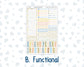 Kit 0265 - Laurel Denise The Scout Planner Small - Monthly Kit - May - Honeybee Sky