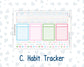 Kit 0262 - Laurel Denise The Scout Planner Small - Monthly Kit - April - Spring Puffs