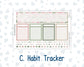 Kit 0257 - Laurel Denise The Scout Planner Small - Monthly Kit - March - Blush Garden
