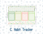 Kit 0256 - Laurel Denise The Scout Planner Small - Monthly Kit - March - Froggy Luck