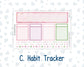Kit 0253 - Laurel Denise The Scout Planner Small - Monthly Kit - February - Rosy Daydreams