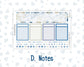 Kit 0249 - Laurel Denise The Scout Planner Small - Monthly Kit - January - Icy Lace