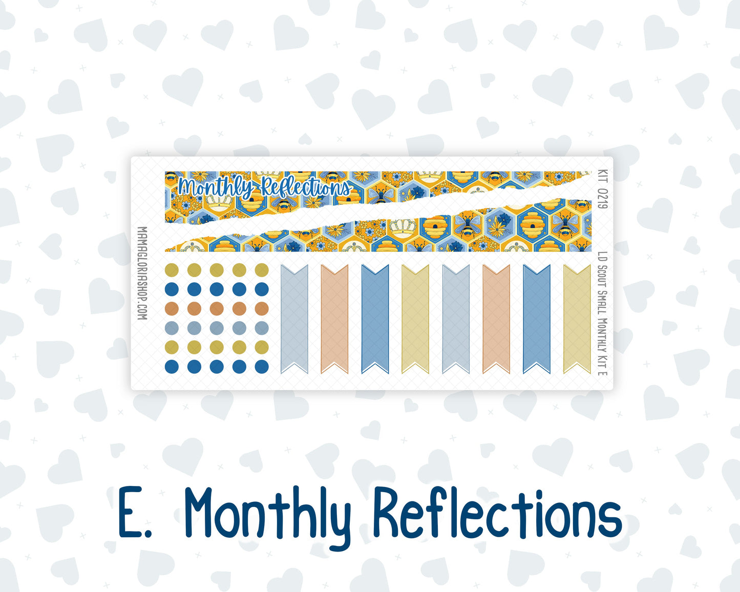 Kit 0219 - Laurel Denise The Scout Planner Small - Monthly Kit - May - Bee's Business