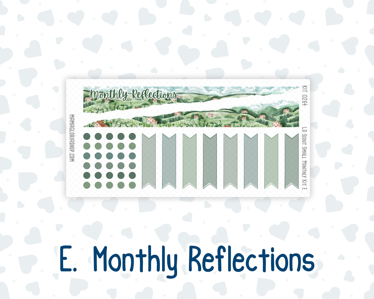 Kit 0264 - Laurel Denise The Scout Planner Small - Monthly Kit - May - Spring Walk