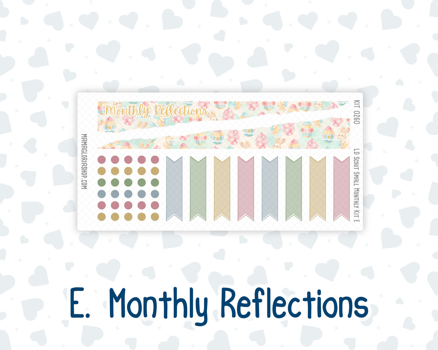 Kit 0260 - Laurel Denise The Scout Planner Small - Monthly Kit - April - Pastel Egg Hunt