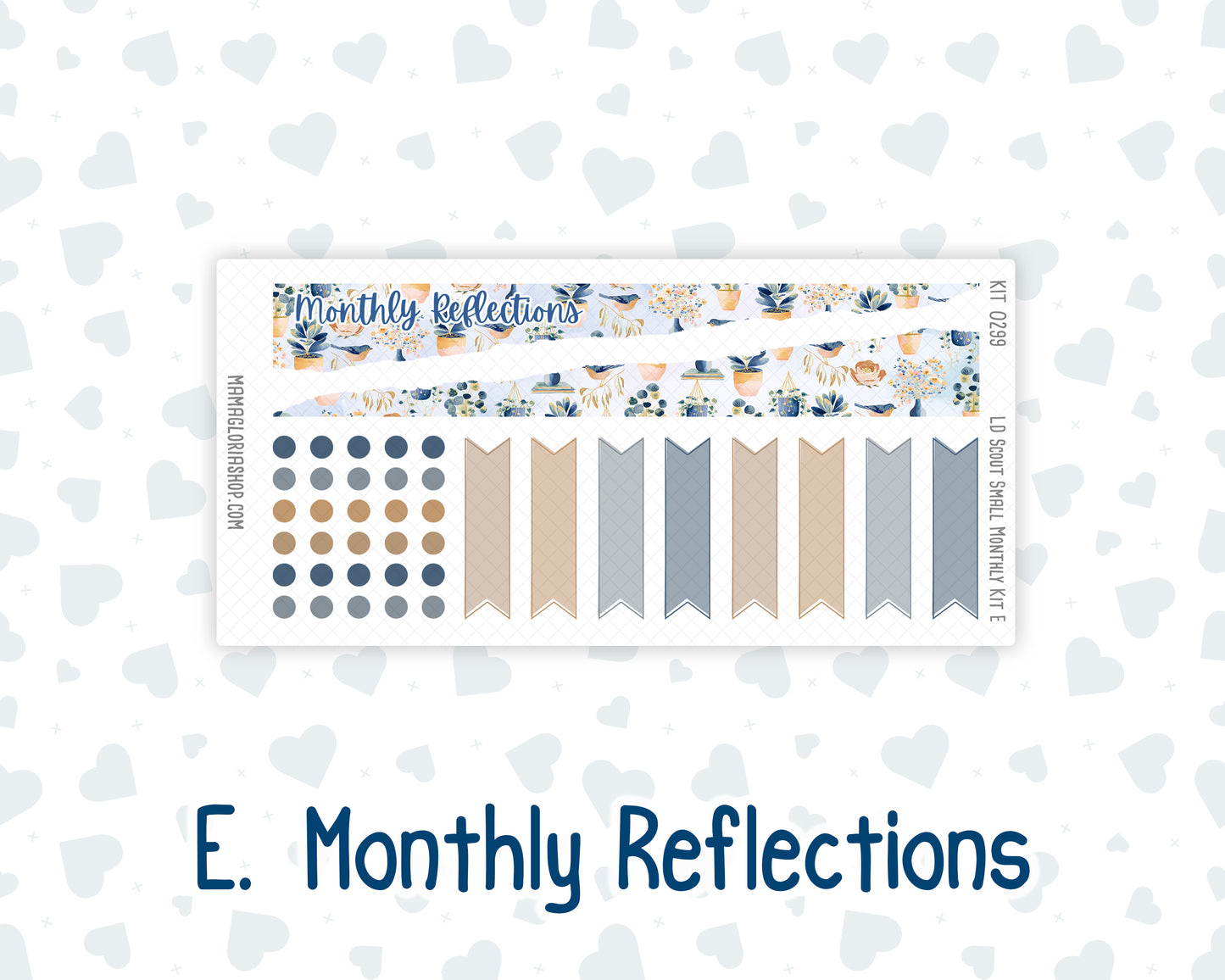 Kit 0299 - Laurel Denise The Scout Planner Small - Monthly Kit - October - Book Nook