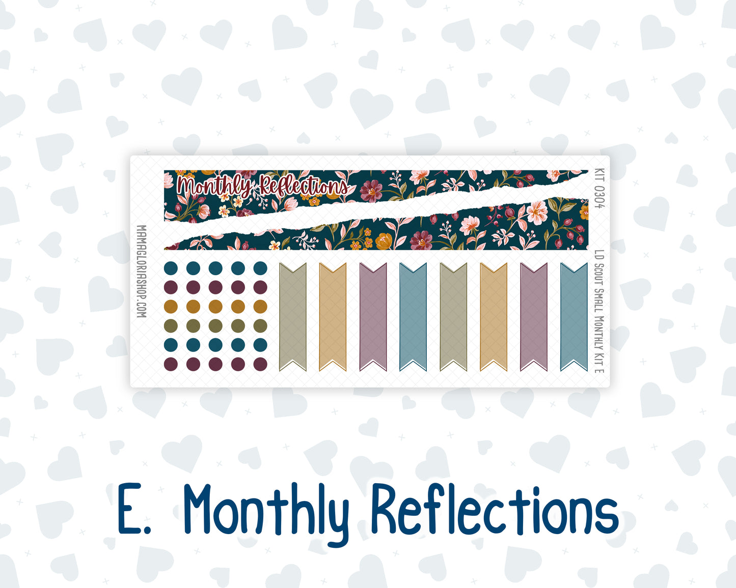 Kit 0304 - Laurel Denise The Scout Planner Small - Monthly Kit - November - Autumn In Bloom