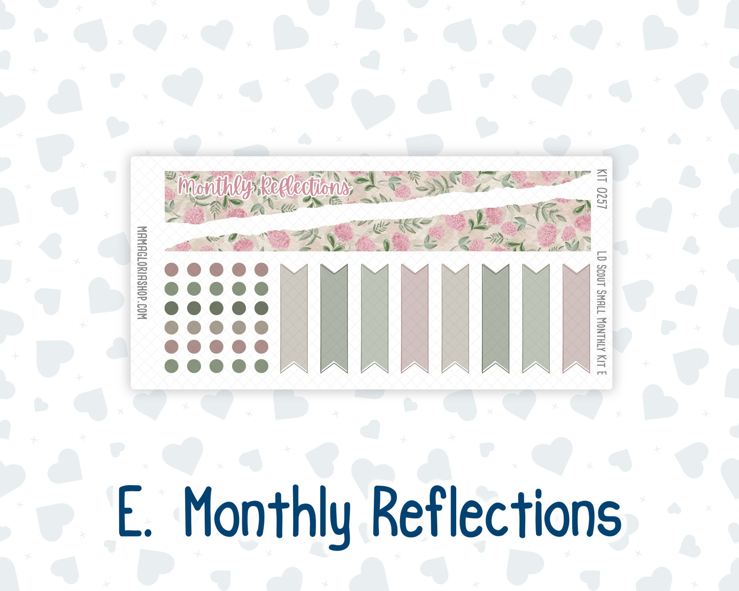 Kit 0257 - Laurel Denise The Scout Planner Small - Monthly Kit - March - Blush Garden