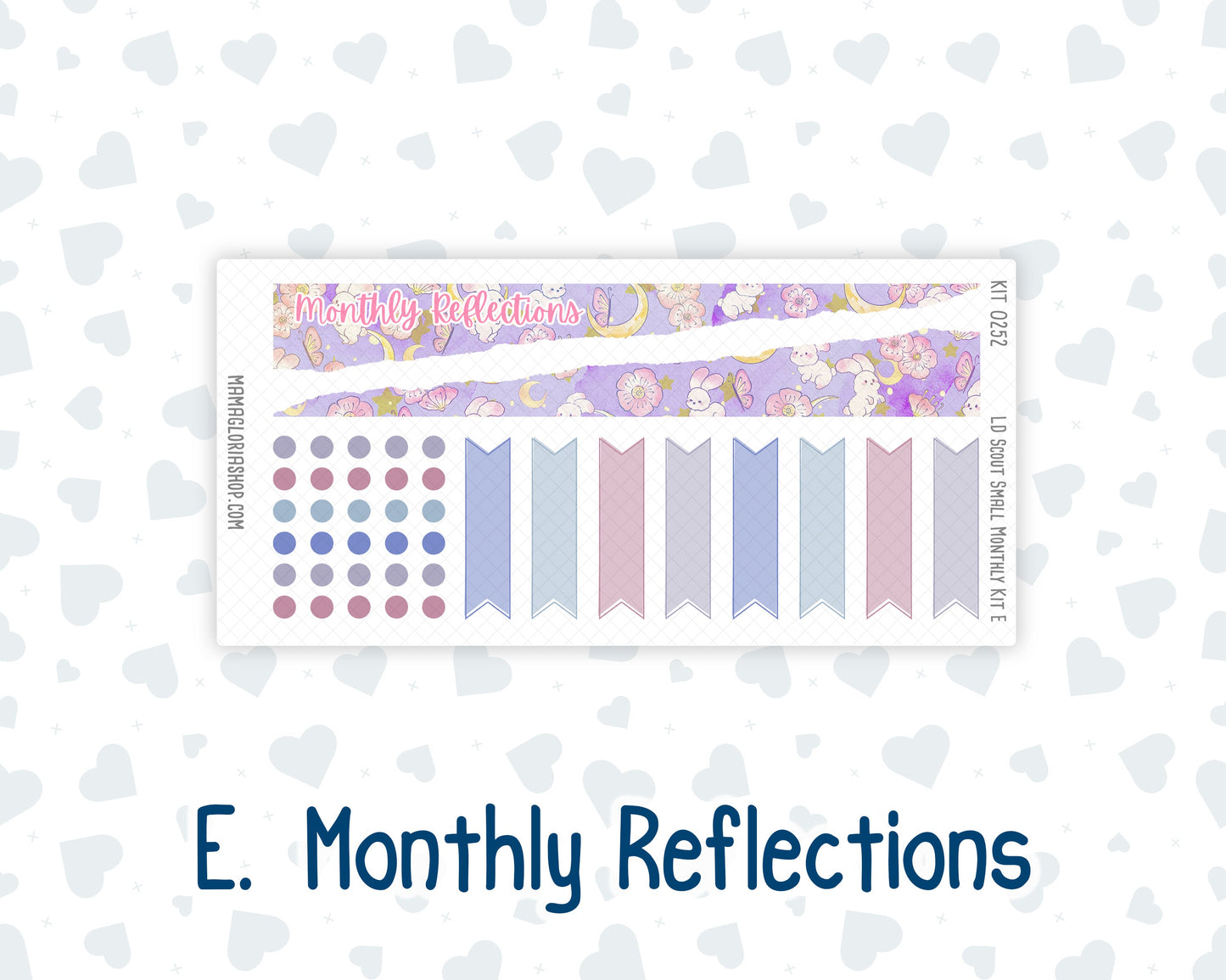 Kit 0252 - Laurel Denise The Scout Planner Small - Monthly Kit - February - Tokyo Candy Cloud