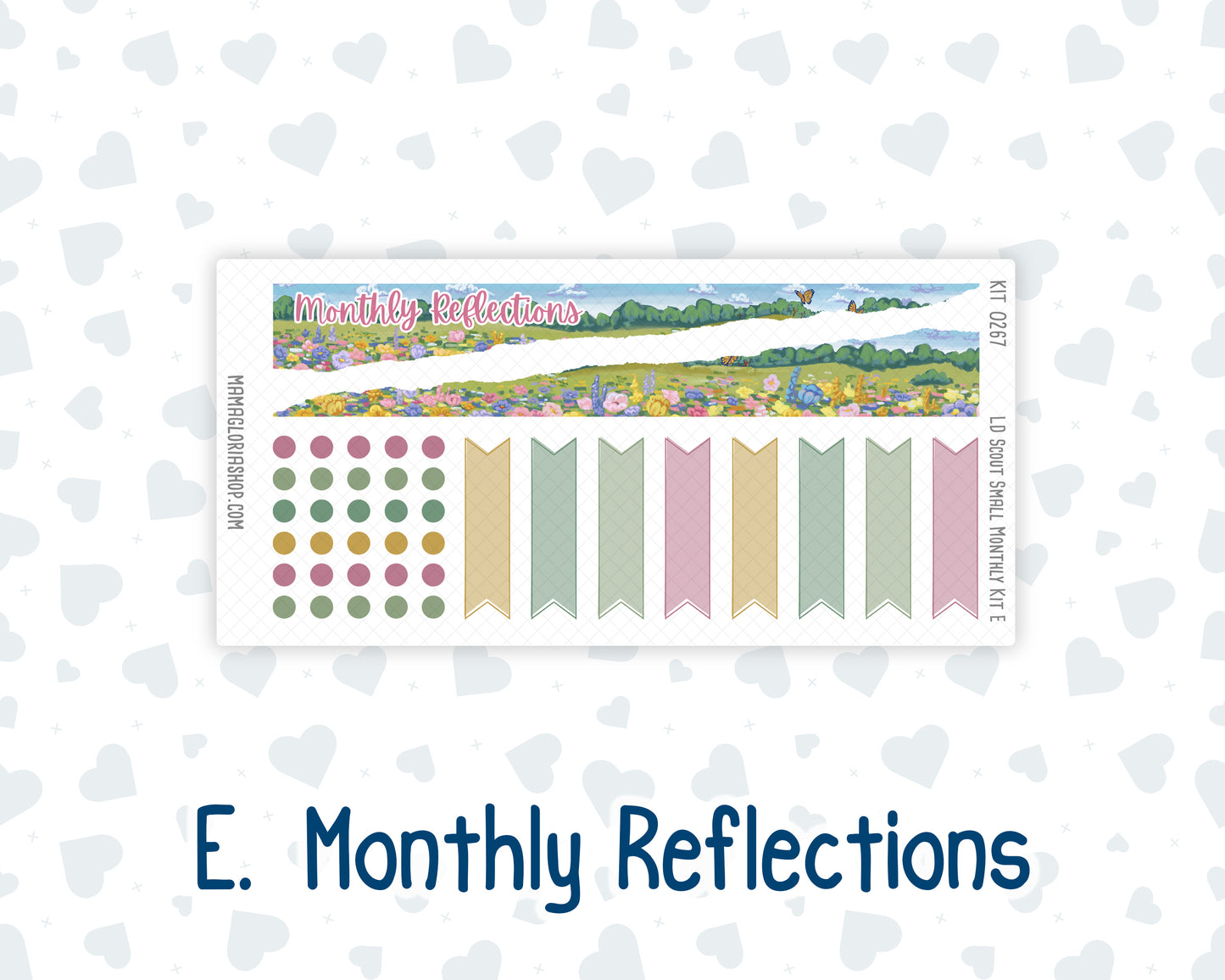 Kit 0267 - Laurel Denise The Scout Planner Small - Monthly Kit - May - Flowers For Mama