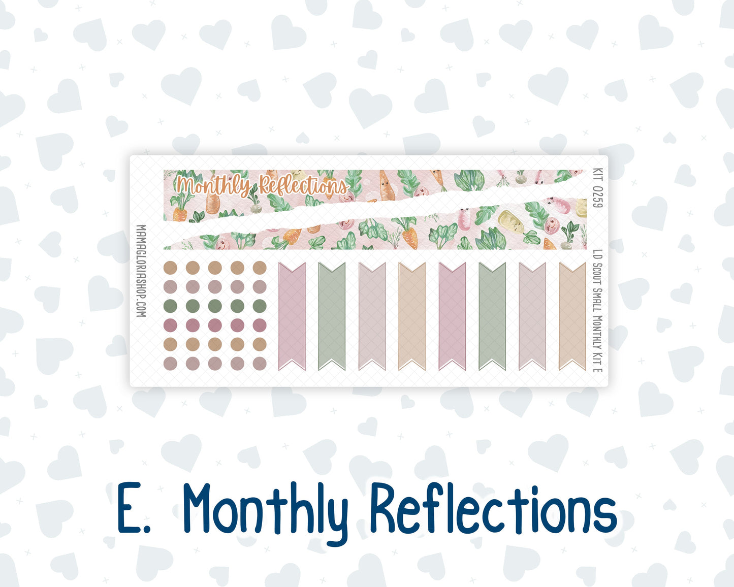 Kit 0259 - Laurel Denise The Scout Planner Small - Monthly Kit - March - Spring Garden Chores