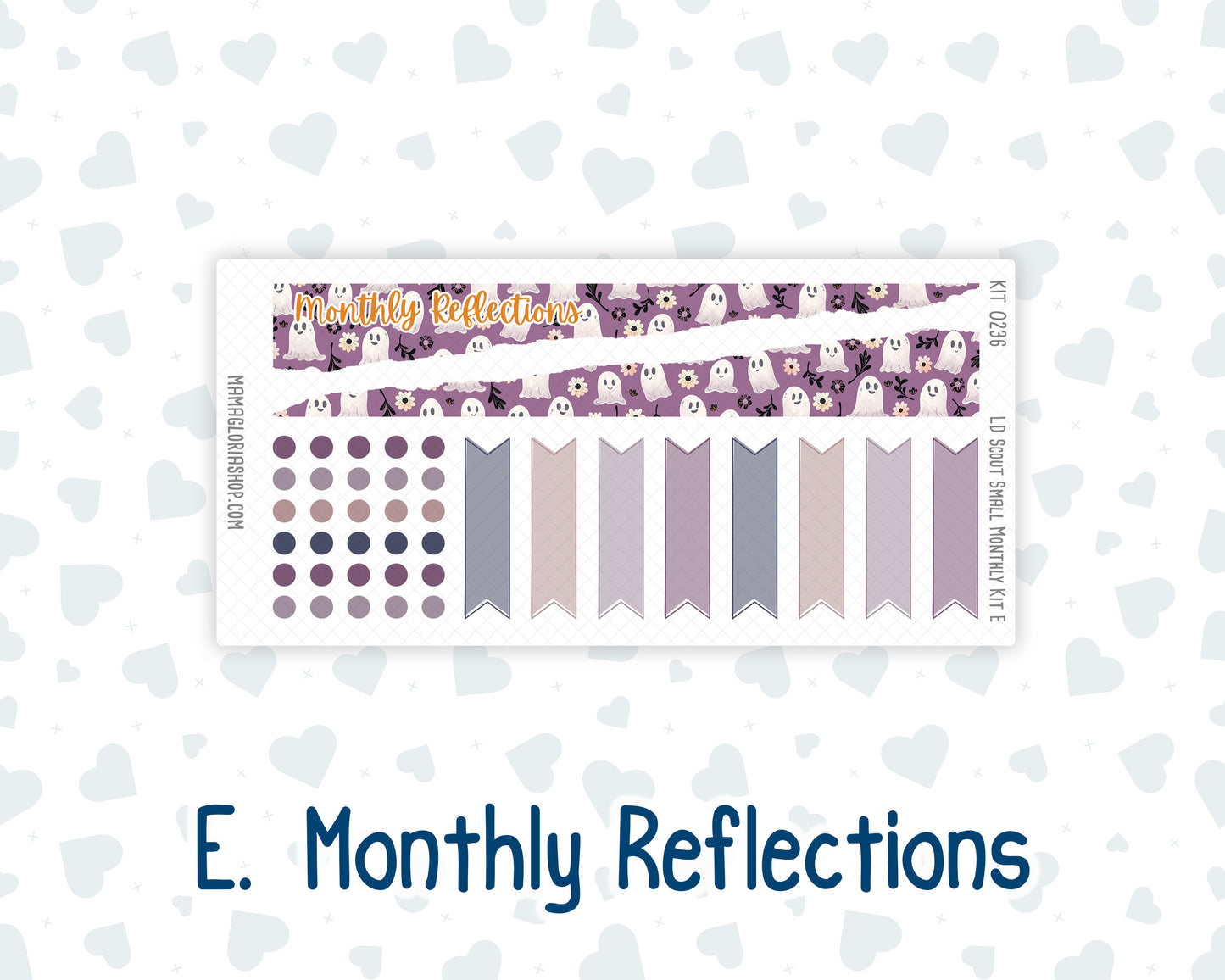 Kit 0236 - Laurel Denise The Scout Planner Small - Monthly Kit - October - Sweet & Spooky