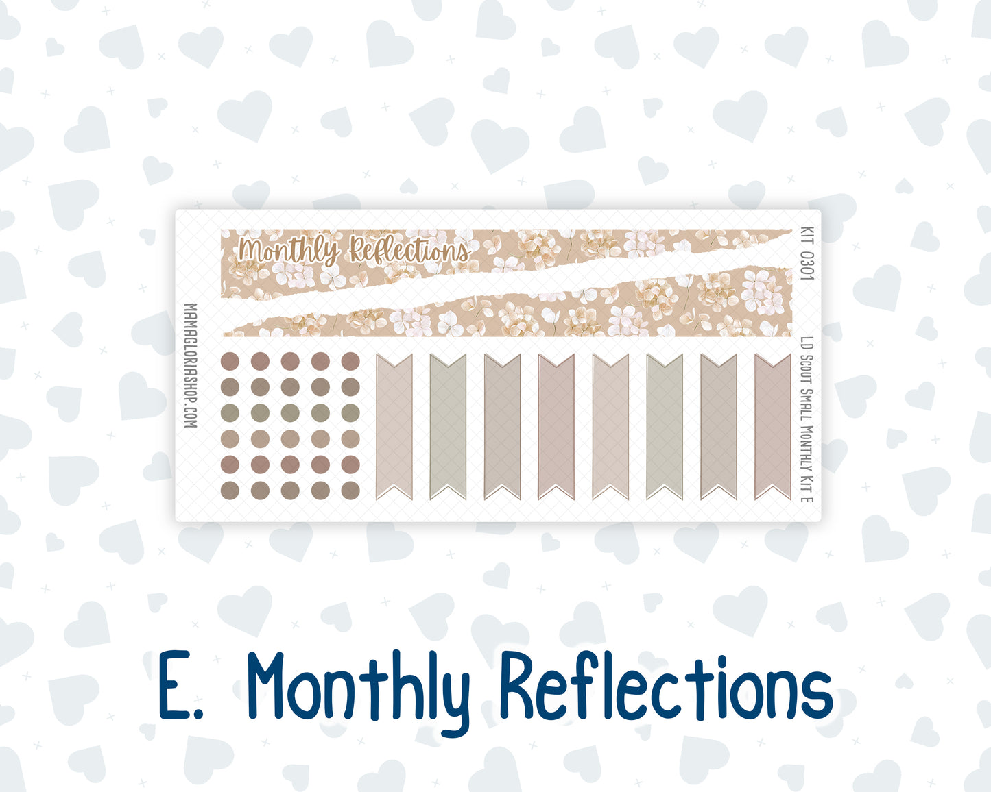 Kit 0301 - Laurel Denise The Scout Planner Small - Monthly Kit - November - Sunday Comfort