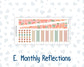 Kit 0278 - Laurel Denise The Scout Planner Small - Monthly Kit - August - Oops, All Peaches