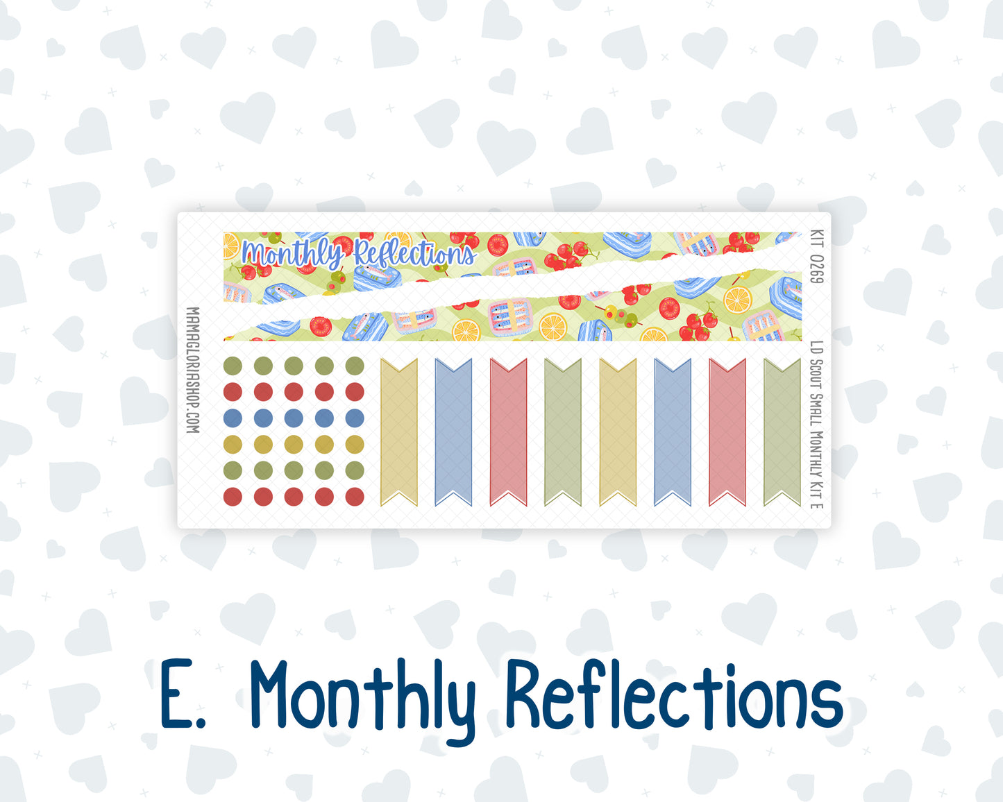 Kit 0269 - Laurel Denise The Scout Planner Small - Monthly Kit - June - Dolce Mare