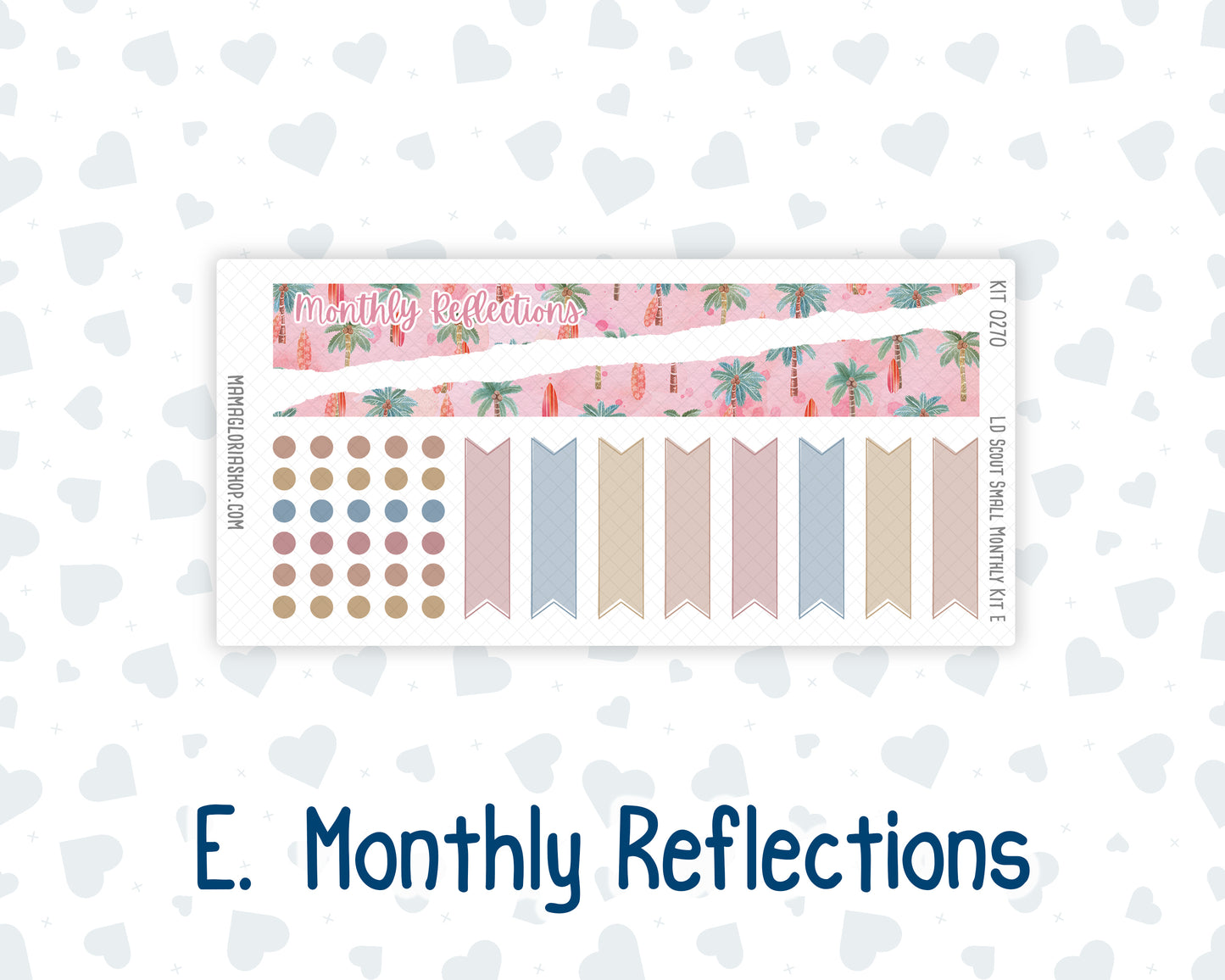 Kit 0270 - Laurel Denise The Scout Planner Small - Monthly Kit - June - Beachside Bliss