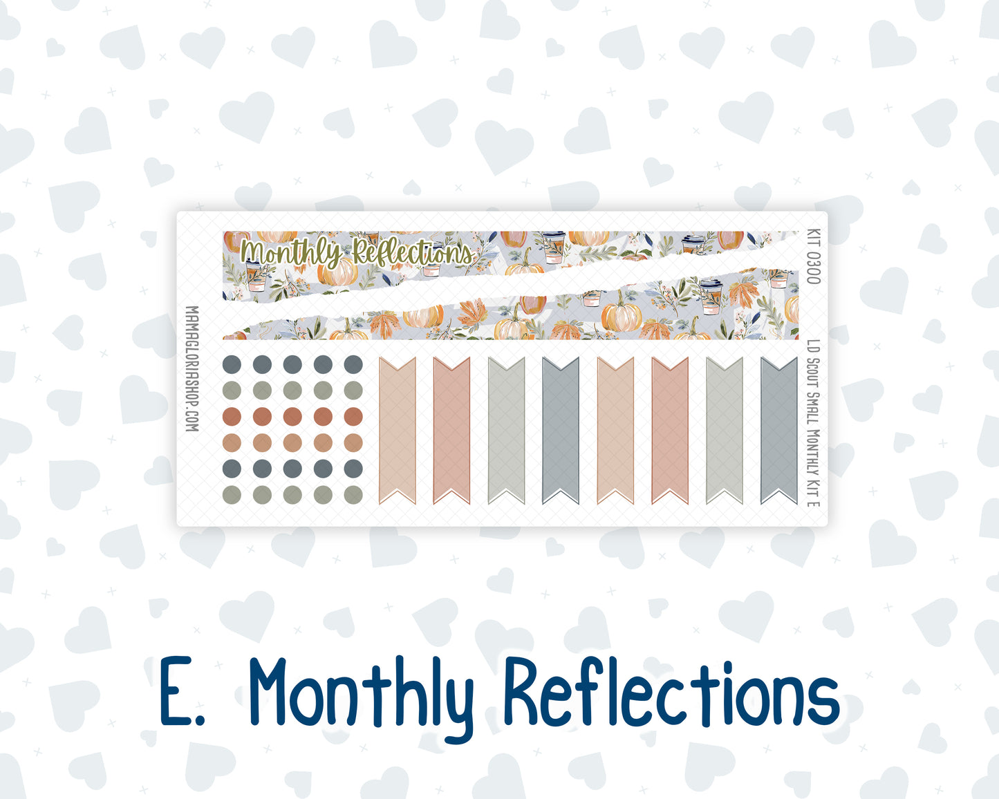Kit 0300 - Laurel Denise The Scout Planner Small - Monthly Kit - October - Autumn Stroll