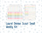 Kit 0260 - Laurel Denise The Scout Planner Small - Weekly Kit - April - Pastel Egg Hunt