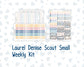 Kit 0248 - Laurel Denise The Scout Planner Small - Weekly Kit - January - Midnight Countdown