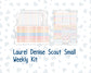 Kit 0270 - Laurel Denise The Scout Planner Small - Weekly Kit - June - Beachside Bliss
