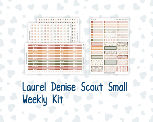 Kit 0298 - Laurel Denise The Scout Planner Small - Weekly Kit - October - Velvet Bloom