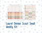 Kit 0298 - Laurel Denise The Scout Planner Small - Weekly Kit - October - Velvet Bloom