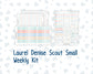 Kit 0251 - Laurel Denise The Scout Planner Small - Weekly Kit - January - Pine & Paws