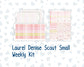 Kit 0294 - Laurel Denise The Scout Planner Small - Weekly Kit - September - Rosy Reveria
